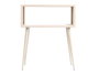 Giftdecor Mesa Auxiliar Rectangular Beige 46.5x19.2x36.2 cm Metal