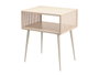 Giftdecor Mesa Auxiliar Rectangular Beige 46.5x19.2x36.2 cm Metal