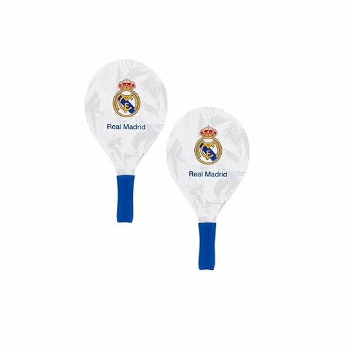 Color Baby Set de palas de playa Real Madrid de madera con bola