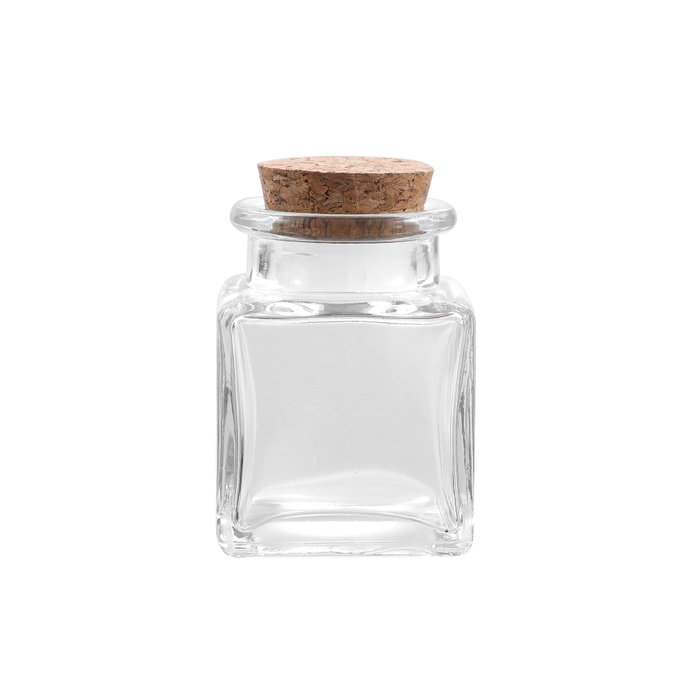 La Mediterranea Tarrito de Vidrio con Tapón de Corcho 50ml (Pack de 36)