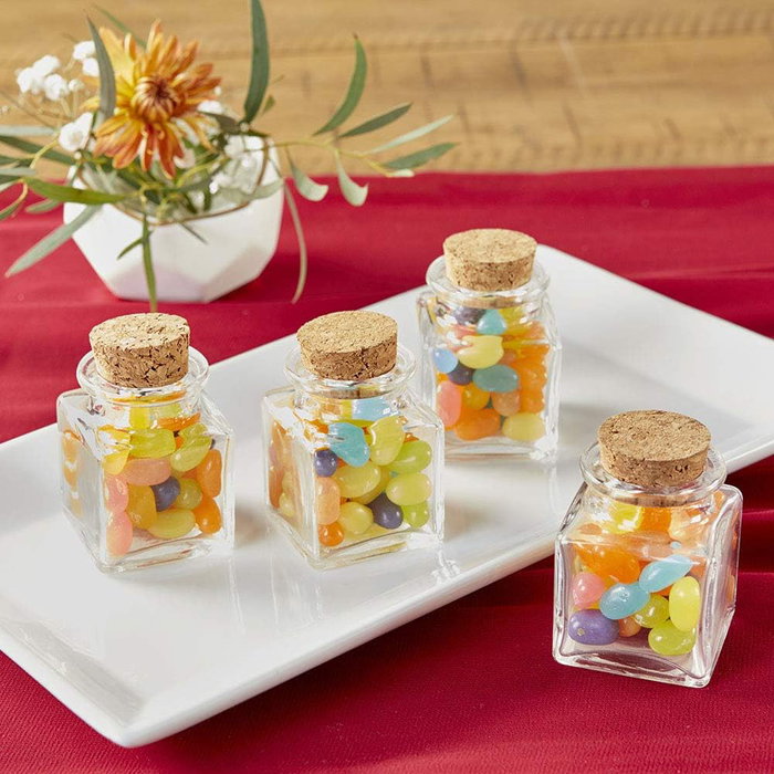 La Mediterranea Tarrito de Vidrio con Tapón de Corcho 50ml (Pack de 36)