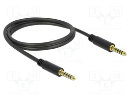 DeLOCK Cable de audio 4,4 mm 5 pines a 4,4 mm 1 m negro