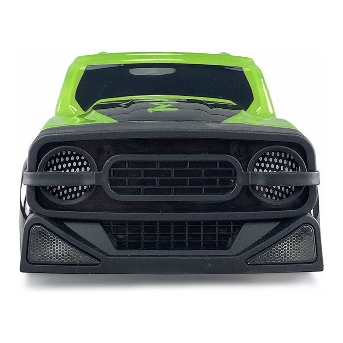 AMEWI Coche de Carreras RC Drift Racing Car 1:18 4WD RTR Modelo 21101, Efectos de Luz, Velocidad 25 km/h, Color Verde y Negro