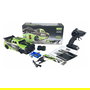 AMEWI Coche de Carreras RC Drift Racing Car 1:18 4WD RTR Modelo 21101, Efectos de Luz, Velocidad 25 km/h, Color Verde y Negro