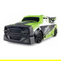 AMEWI Coche de Carreras RC Drift Racing Car 1:18 4WD RTR Modelo 21101, Efectos de Luz, Velocidad 25 km/h, Color Verde y Negro