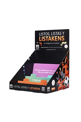 Expositor Carton Listos Listas y Listakens