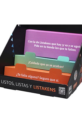 Expositor Carton Listos Listas y Listakens