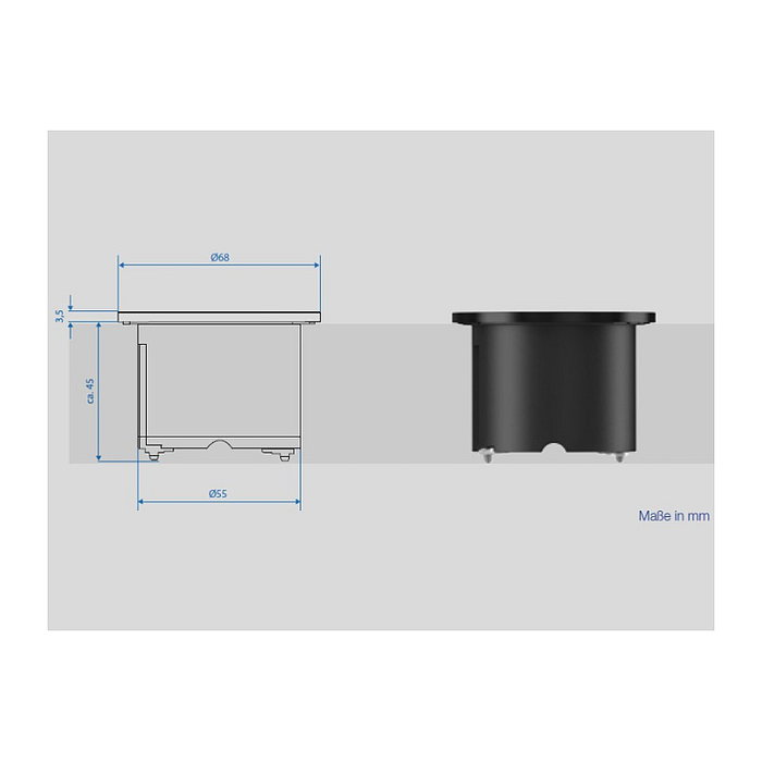 Bachmann 926.000 Toma de corriente Tipo F con anillos decorativos y acoplamiento GST, Negro Bachmann 926.000 Toma de corriente Tipo F con anillos decorativos y acoplamiento GST, Negro