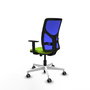 PIQUERAS Y CRESPO Silla de oficina Motilla Pistacho y Azul