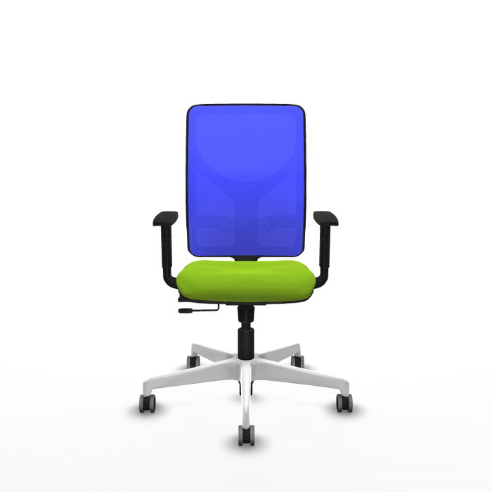 PIQUERAS Y CRESPO Silla de oficina Motilla Pistacho y Azul