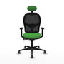 PIQUERAS Y CRESPO Silla de oficina Jorquera Verde con Mecanismo Sincro/Traslack