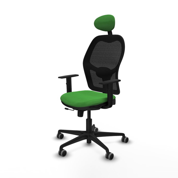 PIQUERAS Y CRESPO Silla de oficina Jorquera Verde con Mecanismo Sincro/Traslack