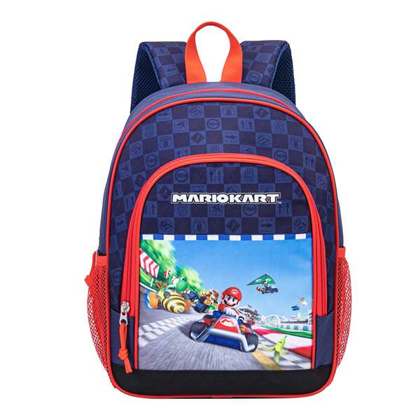 Toybags Mochila Super Mario Kart, 30 x 24 x 8 cm, Forrada y Personalizada, 2 Bolsillos Laterales, Textil, Edad 7+ Años
