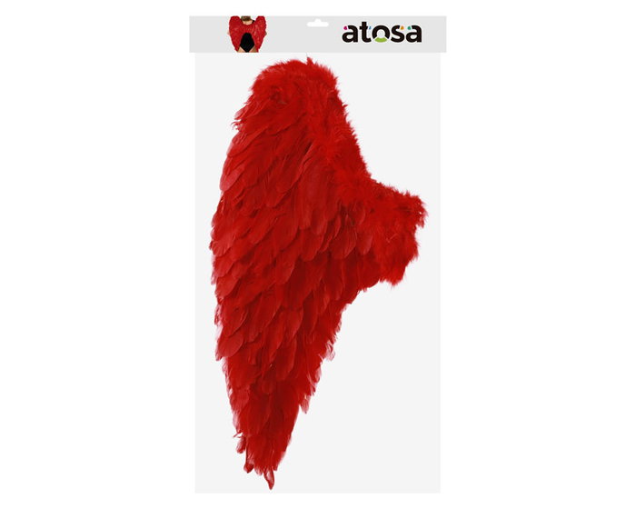 Alas Rojas de 65x65 cm para Disfraces de Halloween o Diabla