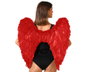 Alas Rojas de 65x65 cm para Disfraces de Halloween o Diabla