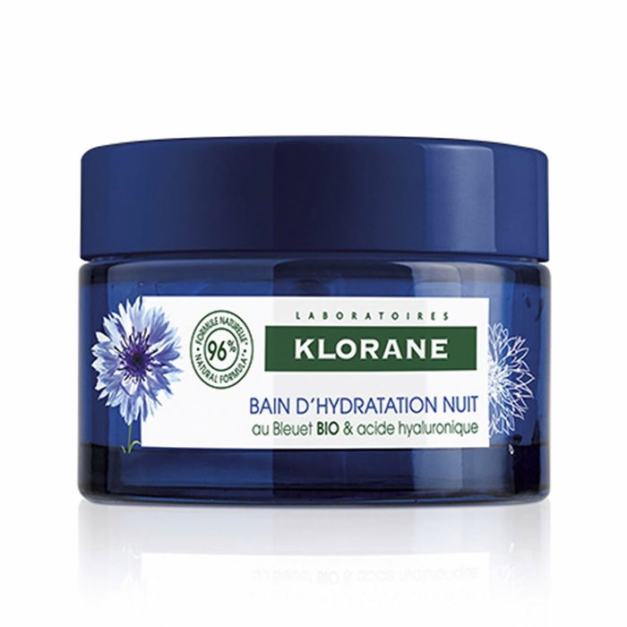 Klorane Baño de Hidratación Noche con Aciano Bio y Ácido Hialurónico 50 ml