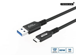 MicroConnect Cable USB-C a USB-A 1.5m, 60W, 10Gbps, USB 3.2 Gen 2