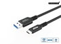 MicroConnect Cable USB-C a USB-A 1,5m 60W 10Gbps USB 3.2 Gen 2 Black
