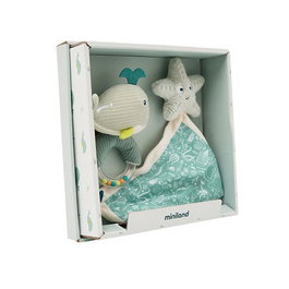 Miniland Pack Regalo Océano con Sonajero y Dou Dou (0-3 años)