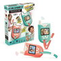 Canal Toys Walkie Talkies con Videollamada, Filtros y Efectos de Voz, Alcance 3 km, 22x30x5.4 cm (Azul/Rosa)