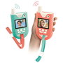 Canal Toys Walkie Talkies con Videollamada, Filtros y Efectos de Voz, Alcance 3 km, 22x30x5.4 cm (Azul/Rosa)