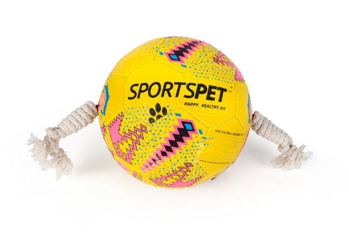 SportsPet Pelota Fútbol con Cuerda T.3
