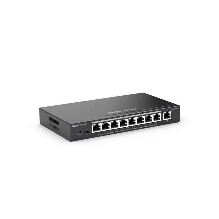 Ruijie Networks RG-ES209GC-P Switch Gestionado Gigabit Ethernet PoE Negro