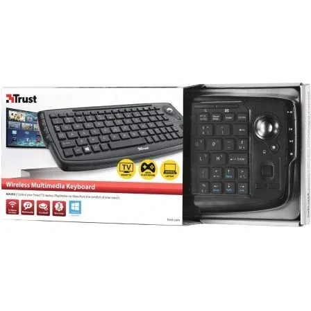 Teclado Inalámbrico Trust 17916 Adura/ Trackball