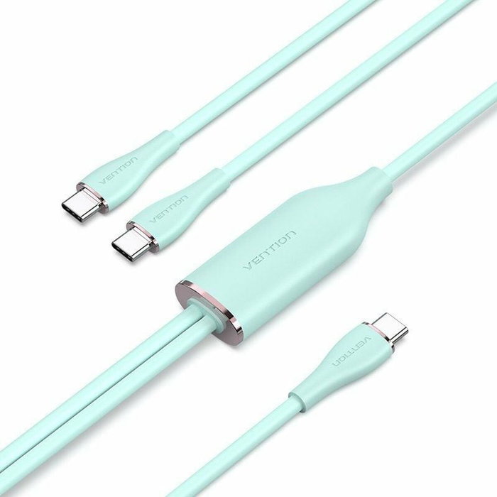 Vention Cable USB-C a 2x USB-C Macho 1.5m Verde CTMGG
