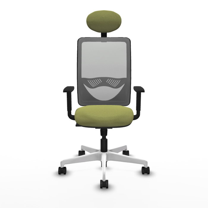 PIQUERAS Y CRESPO Silla de oficina Zulema con mecanismo Sincro, Verde oliva y Gris PIQUERAS Y CRESPO Silla de oficina Zulema con mecanismo Sincro, Verde oliva y Gris