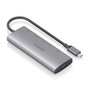 AISENS USB-C Dock 7 en 1 con HDMI 4K y puertos de 10 Gbps, Gris