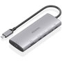AISENS USB-C Dock 7 en 1 con HDMI 4K y puertos de 10 Gbps, Gris
