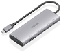 AISENS USB-C Dock 7 en 1 con HDMI 4K y puertos de 10 Gbps, Gris