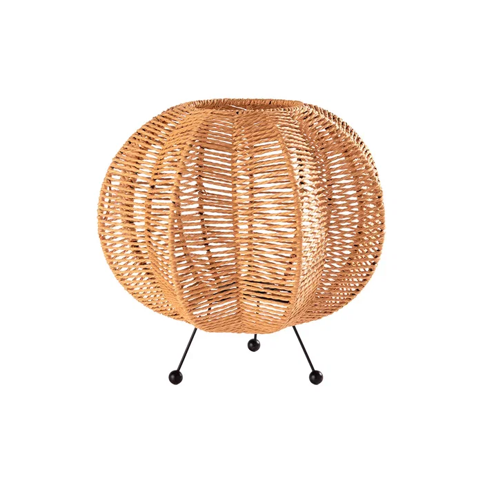Lámpara de Mesa Alex SKD-T-2009 para Estilo Mediterráneo, Natural o Boho-Chic con Casquillo E27, Luz Ajustable y Opciones CCT/RGB Lámpara de Mesa Alex SKD-T-2009 para Estilo Mediterráneo, Natural o Boho-Chic con Casquillo E27, Luz Ajustable y Opciones CCT/RGB