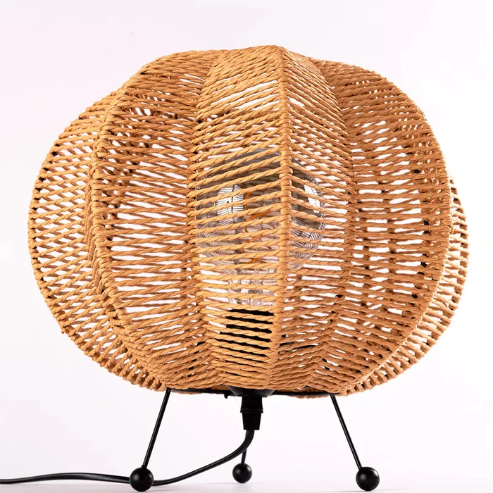 Lámpara de Mesa Alex SKD-T-2009 para Estilo Mediterráneo, Natural o Boho-Chic con Casquillo E27, Luz Ajustable y Opciones CCT/RGB Lámpara de Mesa Alex SKD-T-2009 para Estilo Mediterráneo, Natural o Boho-Chic con Casquillo E27, Luz Ajustable y Opciones CCT/RGB