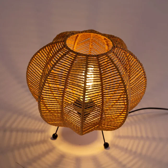 Lámpara de Mesa Alex SKD-T-2009 para Estilo Mediterráneo, Natural o Boho-Chic con Casquillo E27, Luz Ajustable y Opciones CCT/RGB Lámpara de Mesa Alex SKD-T-2009 para Estilo Mediterráneo, Natural o Boho-Chic con Casquillo E27, Luz Ajustable y Opciones CCT/RGB
