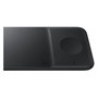 Samsung Trio Charger Pad EP-P6300, Cargador Inalámbrico de 9W para Móvil, Auriculares y Reloj, Negro