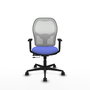 PIQUERAS Y CRESPO Silla de oficina Jorquera Azul claro con mecanismo Sincro/Traslack