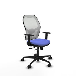 PIQUERAS Y CRESPO Silla de oficina Jorquera Sincro/Traslack Azul claro y Blanco