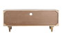 DKD Home Decor Mueble TV Boho Natural Blanco 135 x 40 x 55 cm
