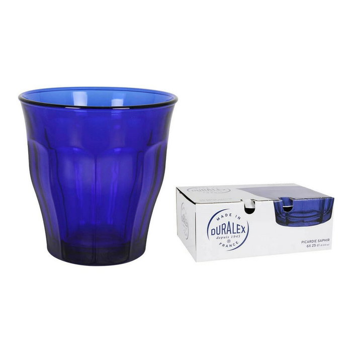 Duralex Set de 6 Vasos Picardie Saphir de 25 cl Duralex Set de 6 Vasos Picardie Saphir de 25 cl