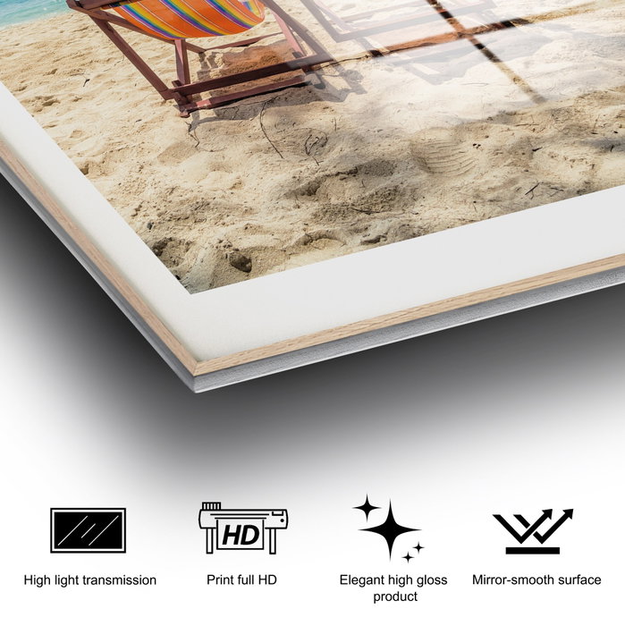 Wallity UV-1048 Cuadro Decorativo de Vidrio Templado, Pintura Moderna, 30 x 45 cm