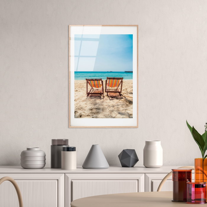 Wallity UV-1048 Cuadro Decorativo de Vidrio Templado, Pintura Moderna, 30 x 45 cm