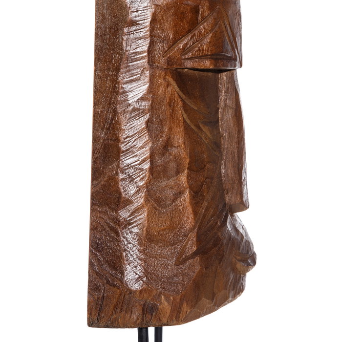 Figura Marrón Madera Decoración 38 X 14 X 68 cm