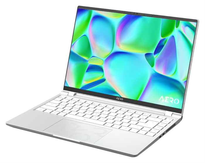 GIGABYTE AERO 9MF-E2SESB4SH Portátil Gaming 14" OLED 2.8K 90Hz, Intel Core i5-12500H, NVIDIA GeForce RTX 4050 6GB, 16GB RAM LPDDR5, 1TB SSD NVMe, Windows 11 Home, Plata, 1.49 Kg