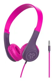 JLab JBuddies Pop Auriculares Alámbricos Diadema Circumaural para Niños, Uso Diario y Música, Color Rosa