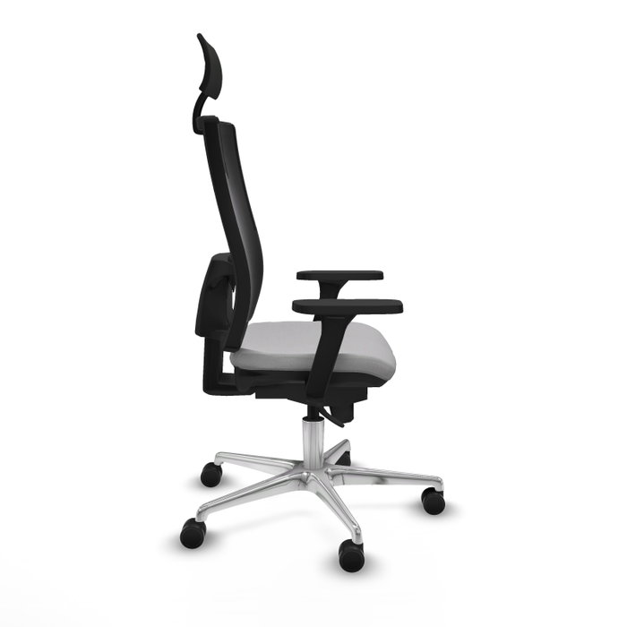 PIQUERAS Y CRESPO Silla de oficina Horna con mecanismo Sincro, Gris claro y Negro PIQUERAS Y CRESPO Silla de oficina Horna con mecanismo Sincro, Gris claro y Negro