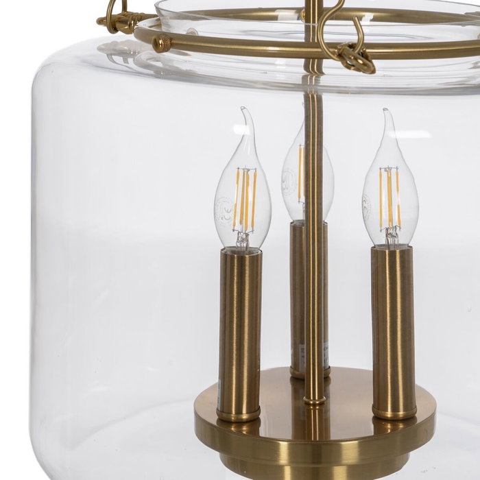 Ixia Lámpara de Techo Oro Metal y Cristal 35 x 35 x 72 cm Ixia Lámpara de Techo Oro Metal y Cristal 35 x 35 x 72 cm