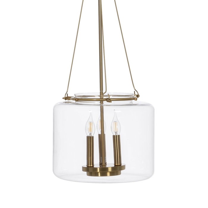 Ixia Lámpara de Techo Oro Metal y Cristal 35 x 35 x 72 cm Ixia Lámpara de Techo Oro Metal y Cristal 35 x 35 x 72 cm