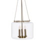 Ixia Lámpara de Techo Oro Metal y Cristal 35 x 35 x 72 cm